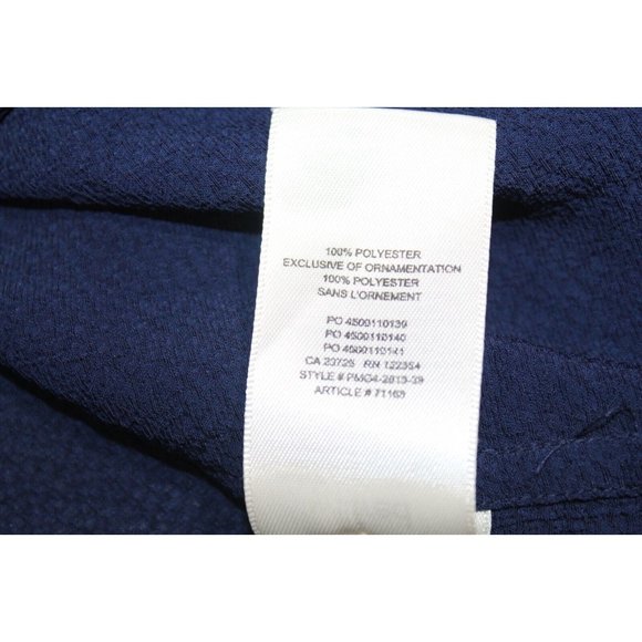 Wilfred Women's Cobalt Blue Cotton Loop Collar Long Sleeve Button Down Shirt S - Picture 6 of 7